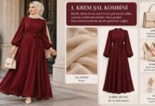 bordo elbiseye hangi renk şal gider