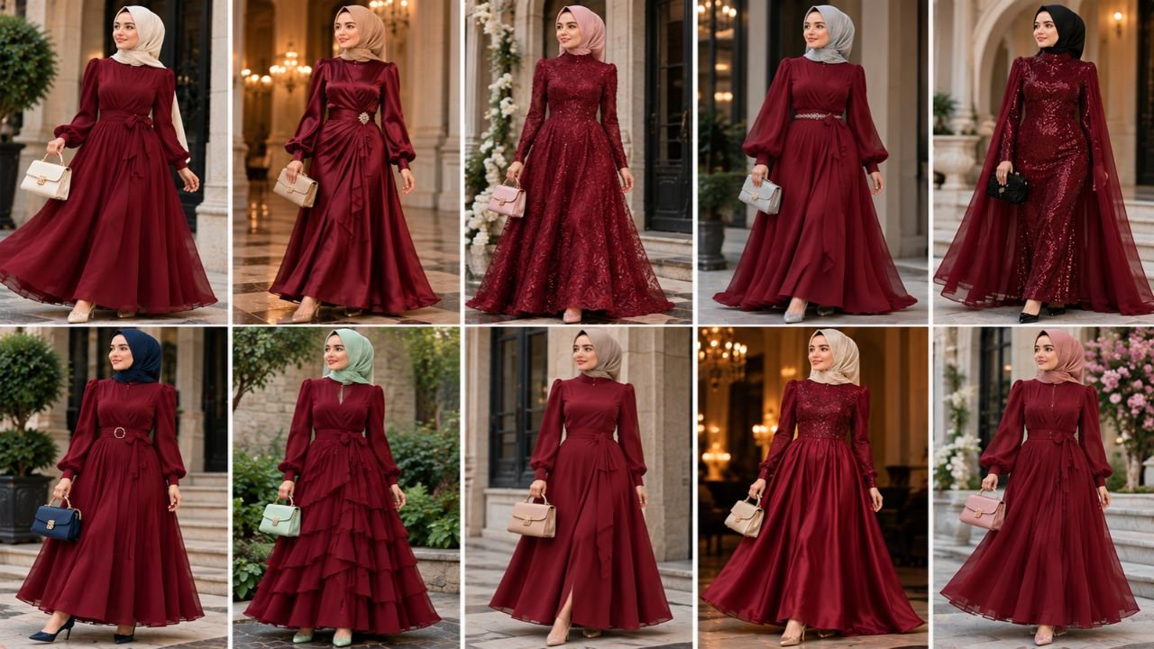 bordo elbiseye hangi renk şal gider