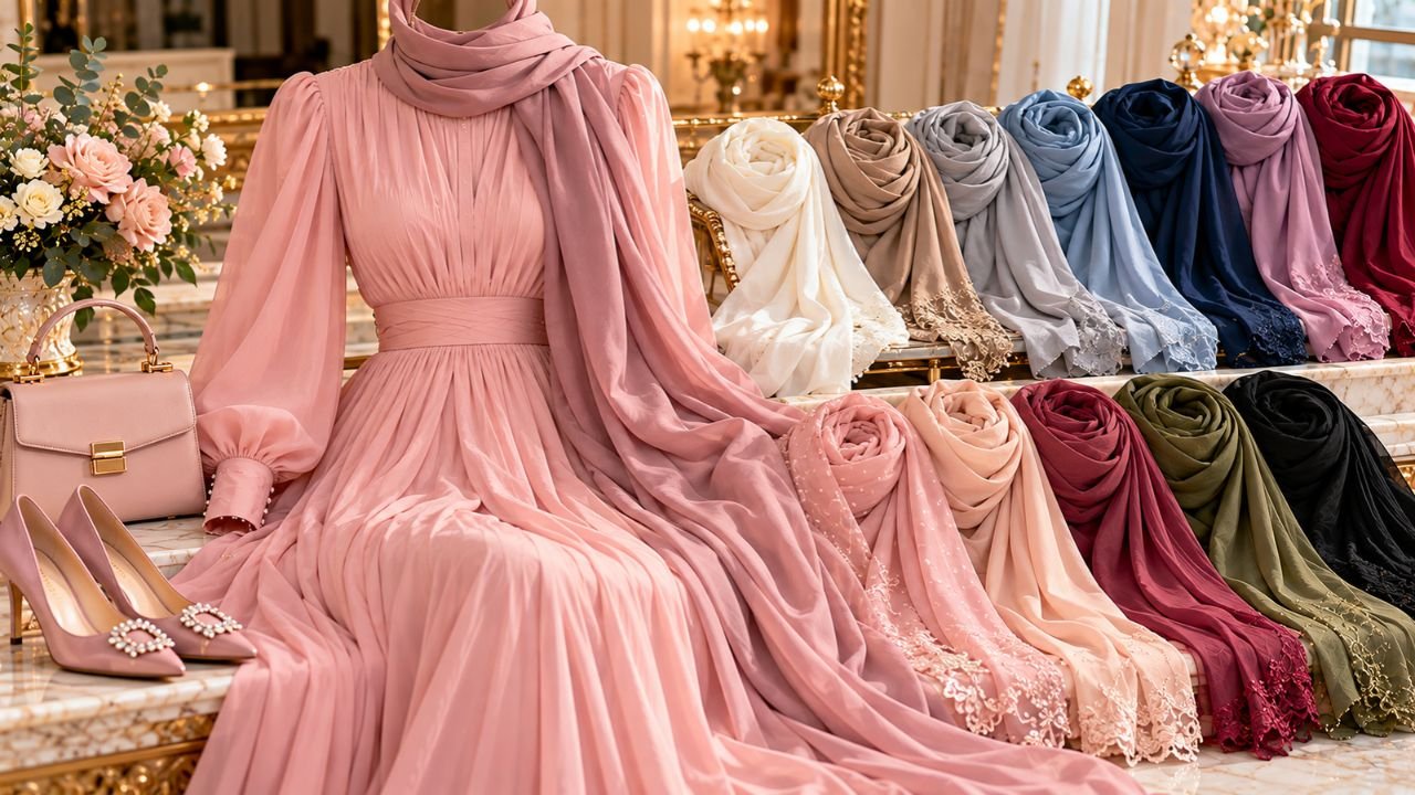 pembe-elbiseye-hangi-renk-sal-gider