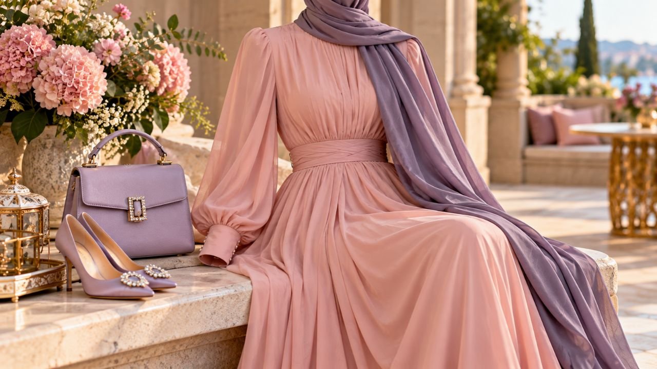 pembe-elbiseye-hangi-renk-sal-gider