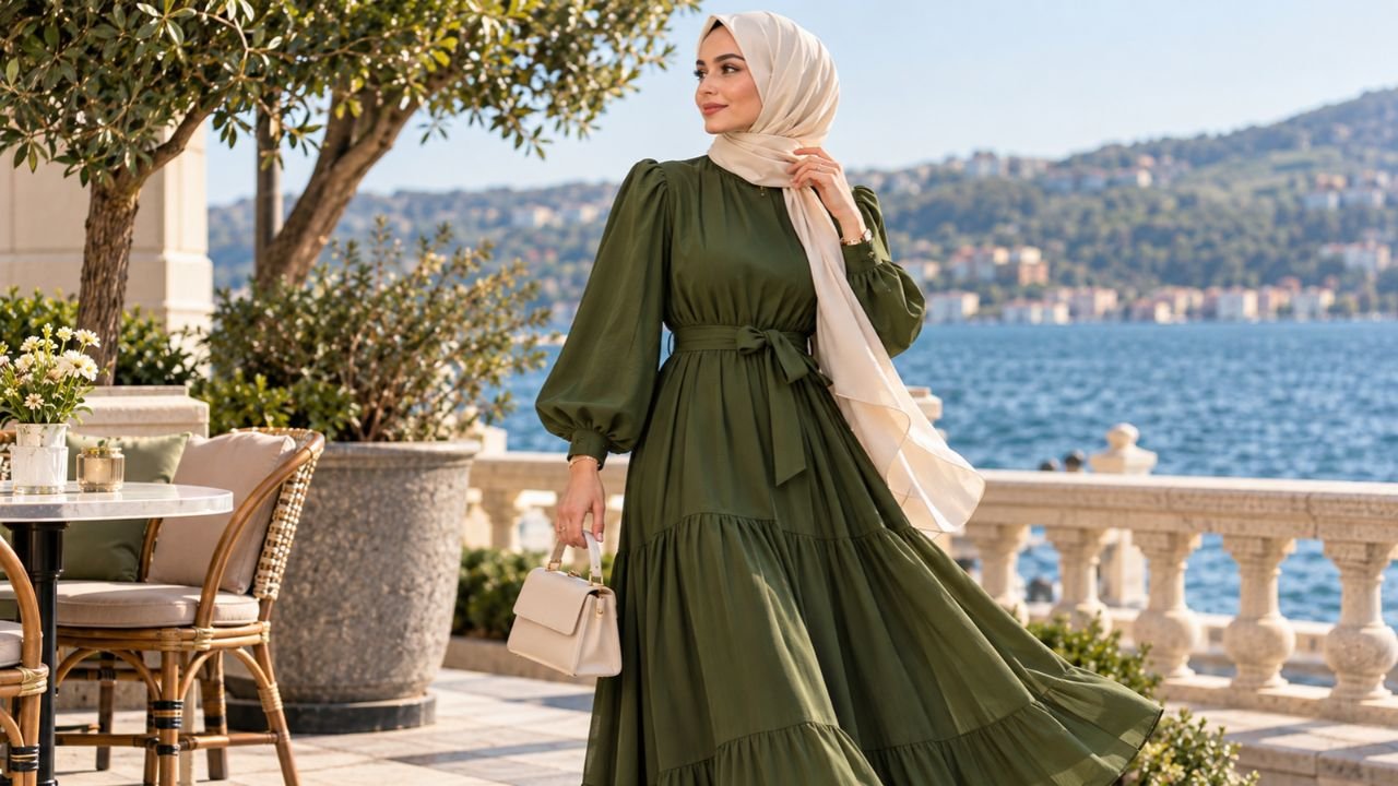 yesil-elbiseye-hangi-renk-sal-gider