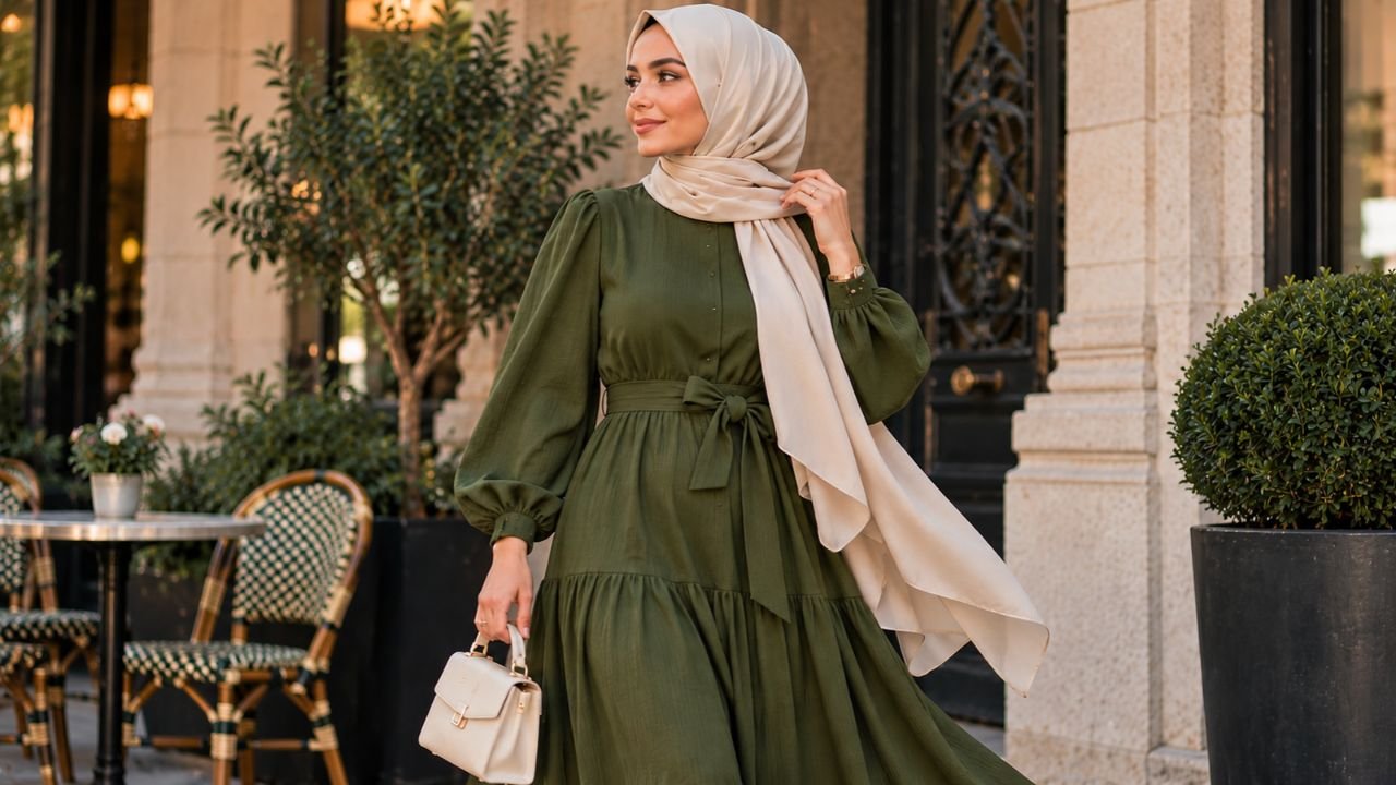 yesil-elbiseye-hangi-renk-sal-gider
